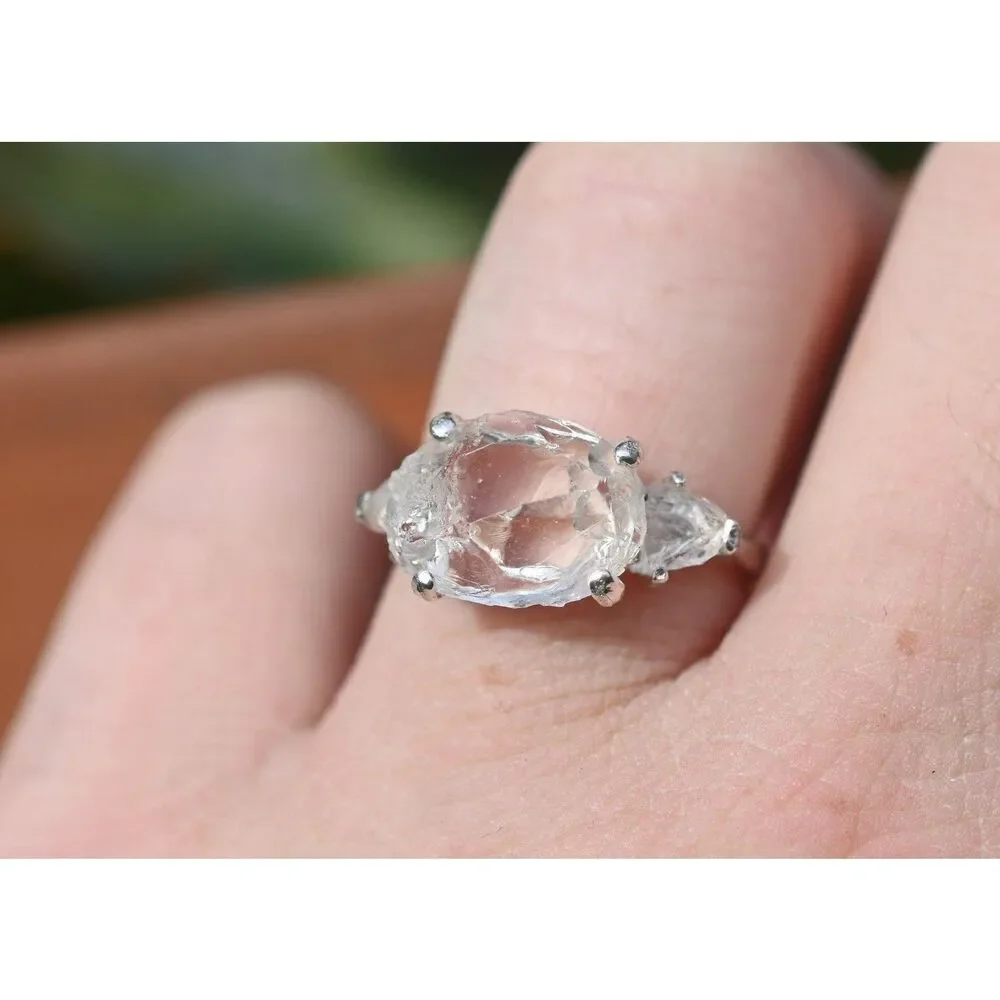 Lake County diamond engagement rings, raw crystal size 4 5 6 7 8 8 9 10 11
